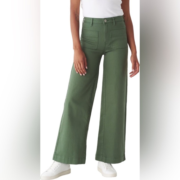 Frank & Oak Pants - FRANK & OAK Nina high-waist wide leg pant